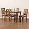 Baxton Studio Nicolette Modern and Contemporary Grey Fabric and Walnut Brown Finished Wood 5-Piece Dining Set 176-11387-8959-Zoro - alternate 9